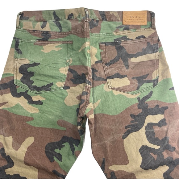 Polo Ralph Lauren Varick Slim Camo Jeans 35x32 - Picture 4 of 11